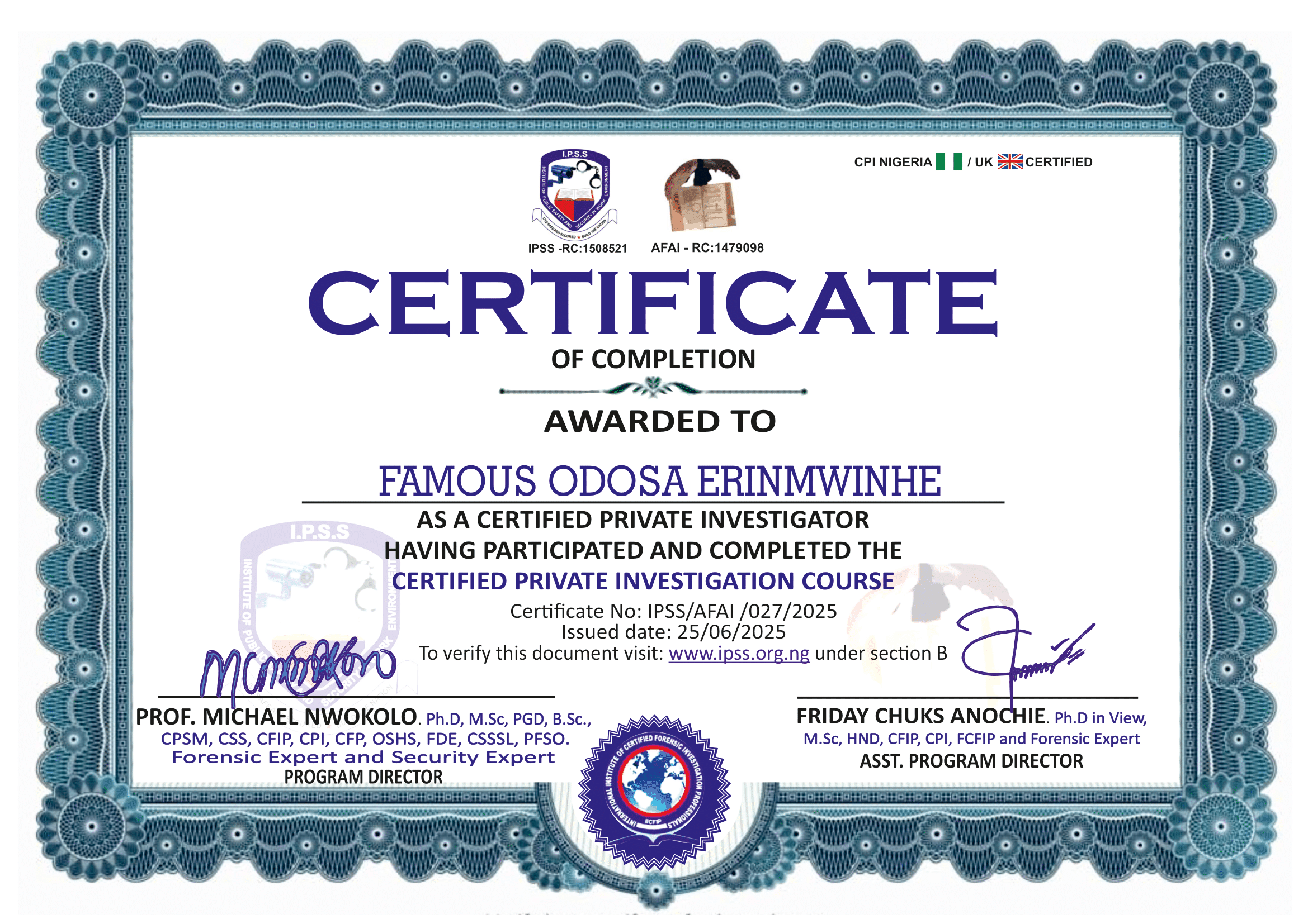Certificate 27